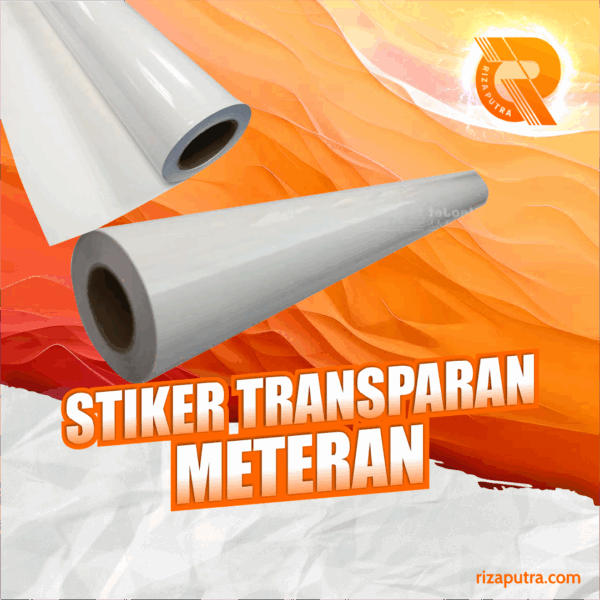 STIKER TRANSPARAN METERAN